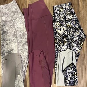 3 for the price of 1 Lululemon Align Scalloped leggings size 4 good as new!!